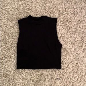 Forever 21 midriff high neck shirt